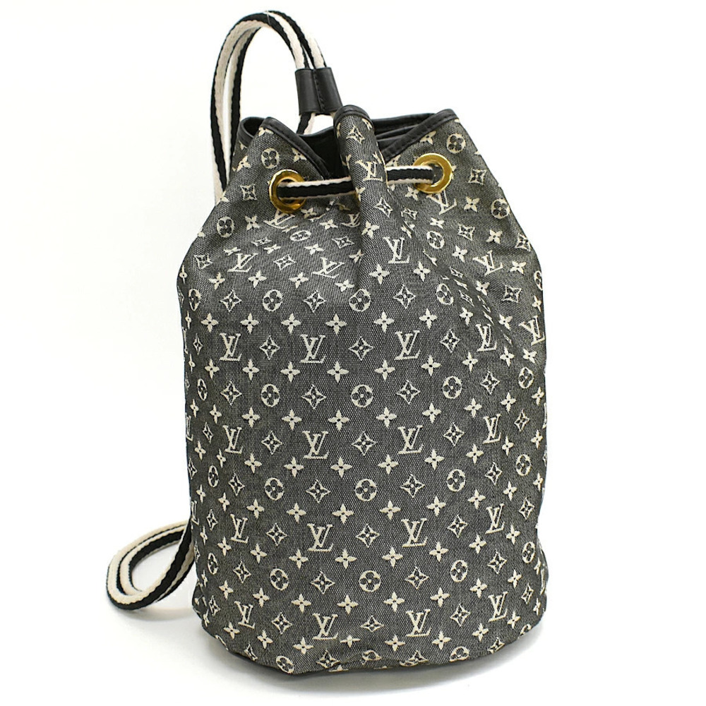 Louis Vuitton Betsy Backpack Bonsac Monogram Lin Canvas Black